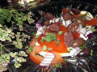 Greek Salad With Feta Mousse