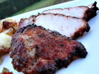 Cajun Grilled Pork Tenderloin W/ Bourbon-Mustard Glaze