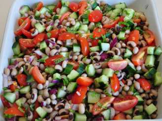 Deconstructed Gazpacho & Black Eyed Bean Salad
