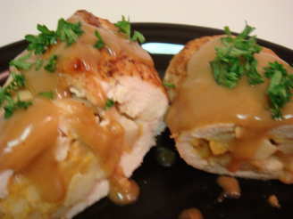 Chicken Breasts Stuffed With Apples & Cheddar