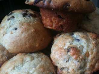 Low Fat Banana Chocolate Chip Muffins