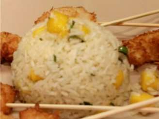 Coconut Mango Rice with Mint