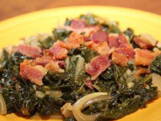 Quick Kale With Bacon