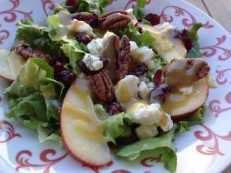 Apple, Pecan, and Blue Cheese Salad With Dried Cherries