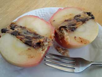 Chocolate Nut Butter Baked Apples (No Added Sugar)