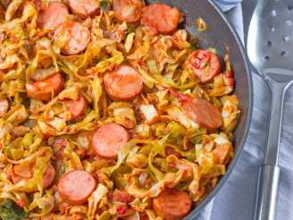 Southern Fried Cabbage With Sausage