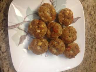 Mini Spicy Turkey Meatloaf Cupcakes