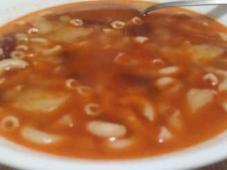 Portuguese Macaroni & Bean Soup