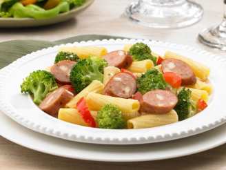 Johnsonville Smoked Chicken Italian Sausage and Broccoli Rigaton