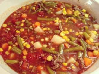 Ground Beef & Vegetable Soup