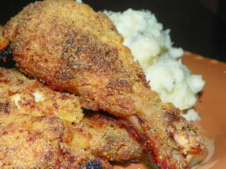 Cornmeal-Crusted Oven-Fried Chicken