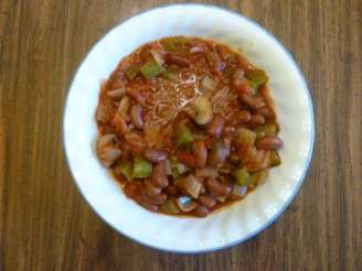 Kidney Bean Chili With Green Pepper