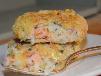 Salmon-Scallion Mashed Potato Cakes #SP5