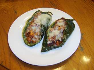 Fire Roasted Stuffed Poblano Peppers #SP5