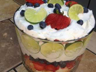 Pampered Chef Lime-Berry Mousse Trifle