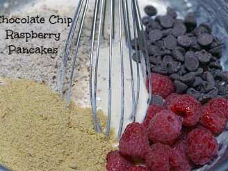 Chocolate Chip Raspberry Pancakes - Healthified