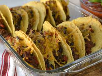 Beef & Bean -- Oven Tacos