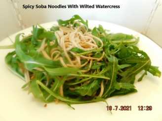 Spicy Soba Noodles With Wilted Watercress