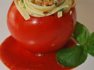 Creamy Linguini Stuffed Tomato #A1