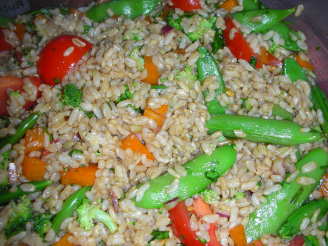 Chinese Rice Salad With Snow Peas