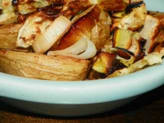 Roasted Potatoes, Leeks and Cabbage
