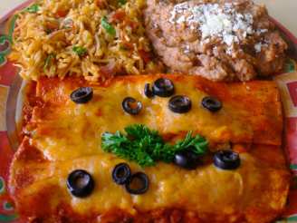 Authentic Mexican Beef Enchilladas