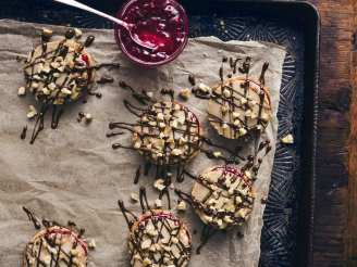 Dark Chocolate Walnut Raspberry Cookies