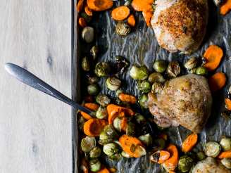 Sheet Pan Chicken and Brussel Sprouts