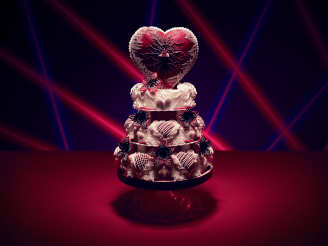 Stranger Things Red Velvet Valentine Cake