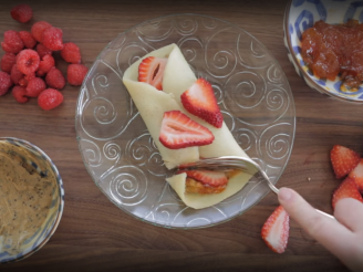CARDAMOM CASHEW BUTTER CREPES