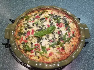 Spinach and Cheese Crustless Quiche (SKF)