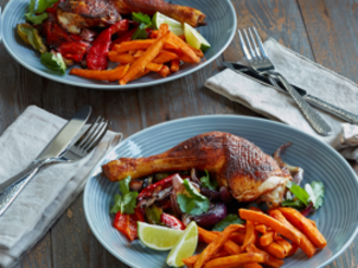 McCain Crispy Sweet Potato Fries With Mexican Chicken