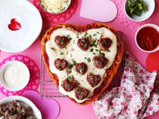 Romantic Heart Spaghetti Cake