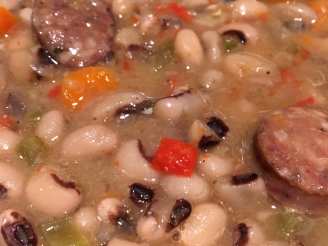 Crock Pot Black Eyed Pea and Sausage Soup