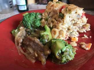 Beef & Broccoli Fried Rice Ring