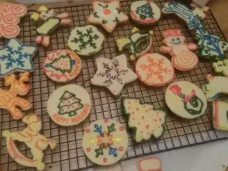 Iced Lemon Christmas Cookies