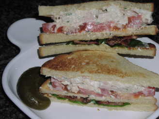 Basil Tuna Club Sandwich