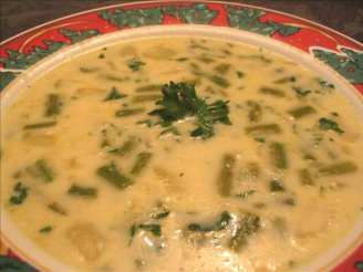 Asparagus and Wild Rice Soup
