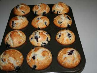 Fresh Blueberry Buttermilk Muffins