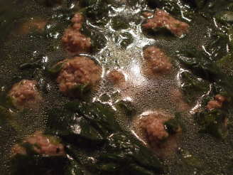 Comfort Soup (Spinach & Meatballs)