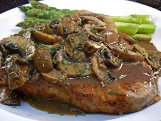 veal chops with mushrooms