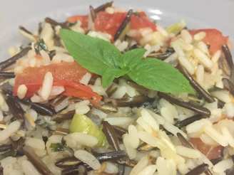 White and Wild Rice Pilaf With Tomatoes and Basil