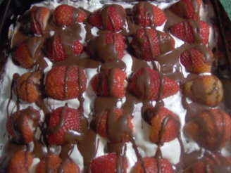 Strawberry Brownie Dessert