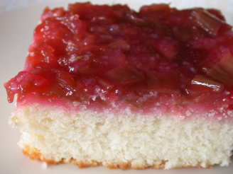 Easy Rhubarb Upside Down Cake