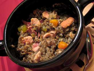 Low-Fat Crock Pot Herbed Turkey and Wild Rice Casserole