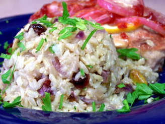 Party Brown Rice With Pistachios and Cranberries