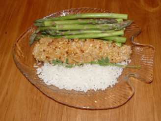 Baked Croaker with Cracked Peanuts