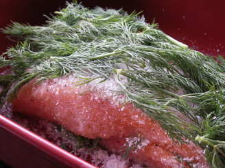 Gravlax (Swedish Sugar and Salt Cured Salmon)