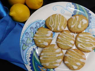 Iced Lemon Poppy Seed Cookies