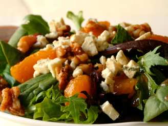 Toasted Walnut Salad With Mandarin Oranges and Gorgonzola Cheese